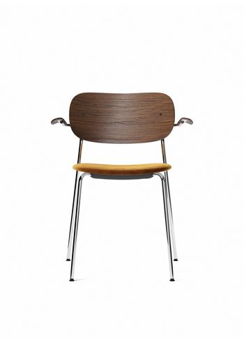 MENU - Stoel - Co Chair w. Armrest / Chrome Base - Upholstery: Ritz 1644 / Dark Stained Oak