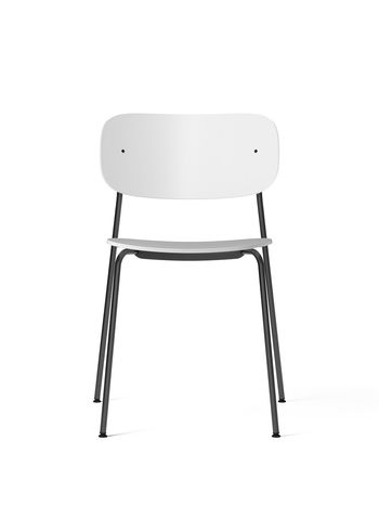 MENU - Stuhl - Co dining chair - Plastik - Black Steel / White