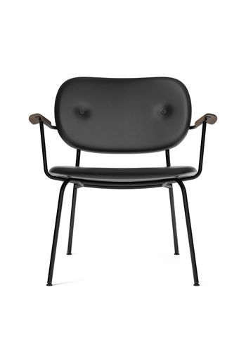 MENU - Krzesło - Co Lounge Chair - Fuldt polstret - Black Steel / Black Oak / Upholstery: Dakar 0842