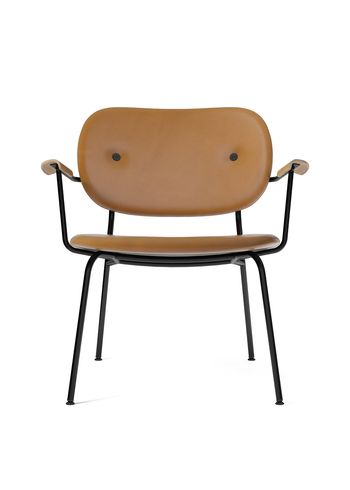 MENU - Krzesło - Co Lounge Chair - Fuldt polstret - Black Steel / Natural Oak / Upholstery: Dakar 0250