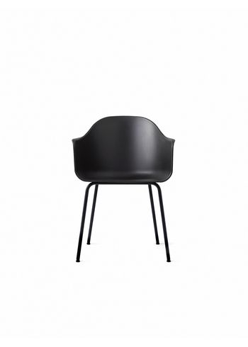 MENU - Stol - Harbour Dining Chair / Black Steel Base - Black