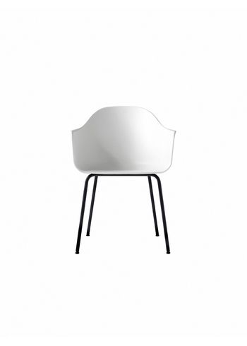 MENU - Stuhl - Harbour Dining Chair / Black Steel Base - White