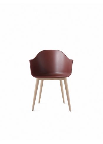 MENU - Puheenjohtaja - Harbour Dining Chair / Natural Oak Base - Burned Red