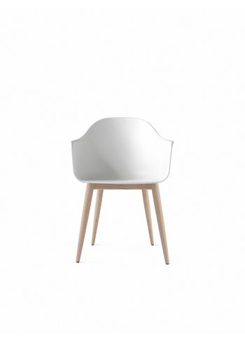 MENU - Stuhl - Harbour Dining Chair / Natural Oak Base - White