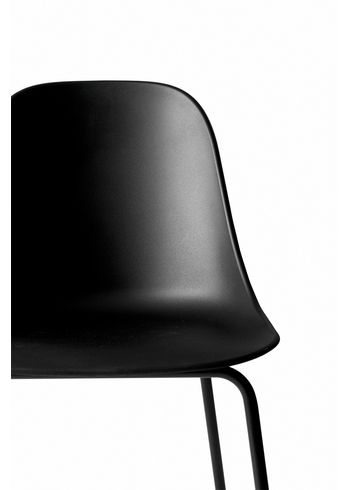 MENU - Stoel - Harbour Side Dining Chair / Black Steel Base - Black