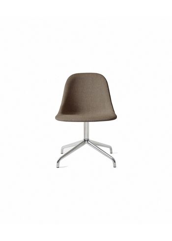 MENU - Chair - Harbour Side Dining Chair / Polished Aluminium Star Base w. Swivel - Upholstery: Hallingdal 65, 0270