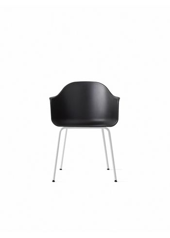 MENU - Chair - Harbour Dining Chair / Light Grey Steel Base - Black