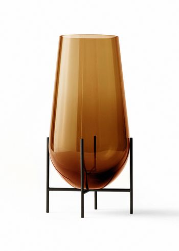 MENU - Jarrón - Èchasse Vase - Large - Amber / Bronzed Brass