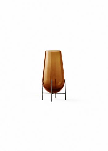 MENU - Jarrón - Èchasse Vase - Small - Amber / Bronzed Brass