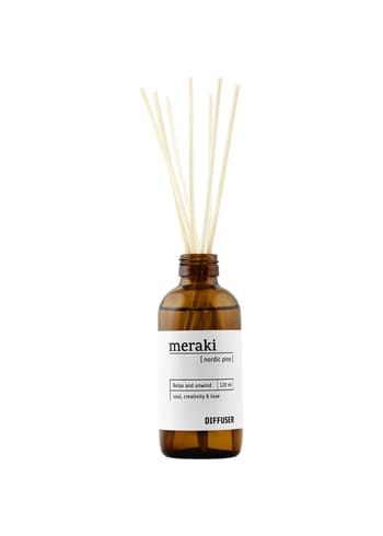 Meraki - Ambientador de aromas - Duftfrisker m. 7 pinde - Nordic Pine, Brown