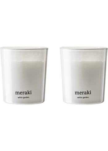 Meraki - Tuoksukynttilät - Duftlys, 2-pak - White garden, White