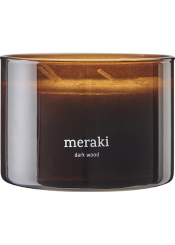 Meraki - Scented Candles - Duftlys, Dark Wood - Brown