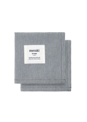 Meraki - Tea Towel - Wiping cloths, Verum - Light grey/army green