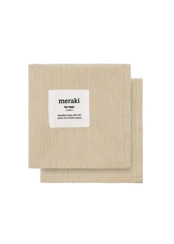 Meraki - Kökshandduk - Wiping cloths, Verum - Off white/safari