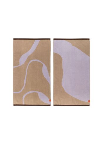 Mette Ditmer - Handdoek - NOVA ARTE Towel - 2-Pack - Sand / Lilac