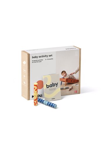 MODU - Speelgoed - Baby Activity Set - Burnt Orange / Dusty Green