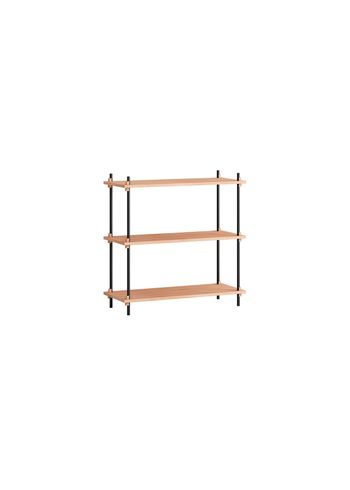 MOEBE - Reol - Shelving system - S.85.1.A - Egetræ / Sort