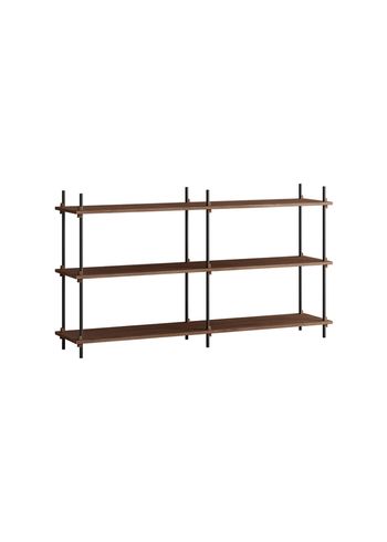 MOEBE - Display - Shelving system - S.85.2.B - Smoked Oak / Black