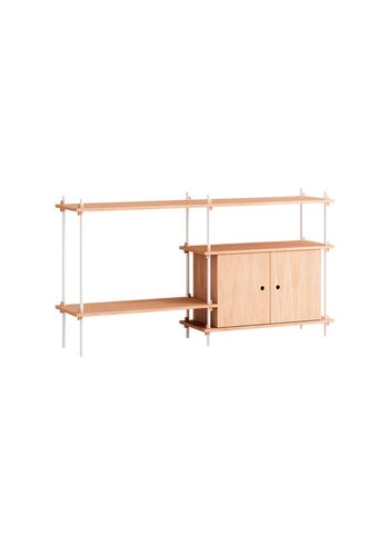 MOEBE - Regal - Shelving system - S.85.2.C - Oak / White