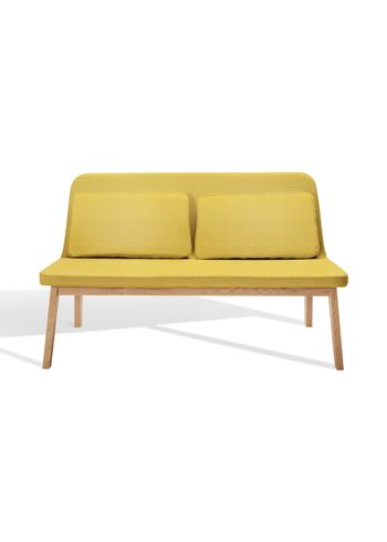 Møbel Copenhagen - 2 hengen sohva - Lean Lounge Sofa - Base: Oiled Oak / Upholstery: Hallingdal 407