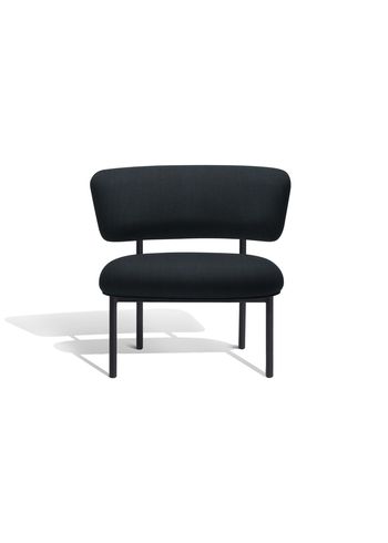 Møbel Copenhagen - Loungesessel - Font Lounge Chair - Black with a hint of Blue Remix 196 - Black Frame