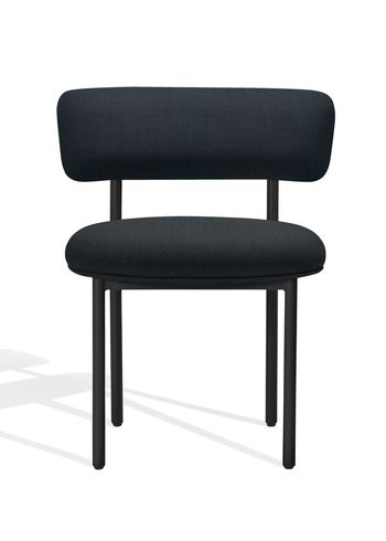 Møbel Copenhagen - Matstol - Font Dining Chair - Black with a hint of Blue Remix 196 - Black Frame