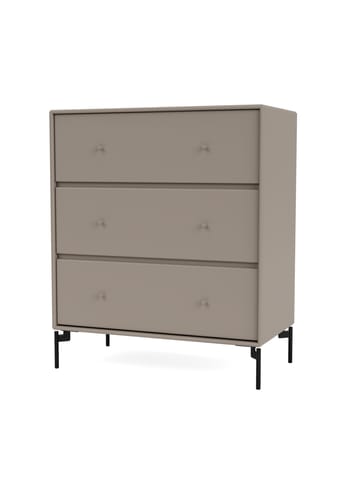 Montana - Dressoir - CARRY - With black legs - Truffle