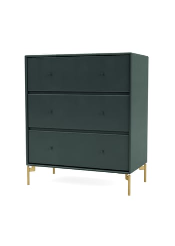 Montana - Commode - CARRY - With brass legs - Black Jade