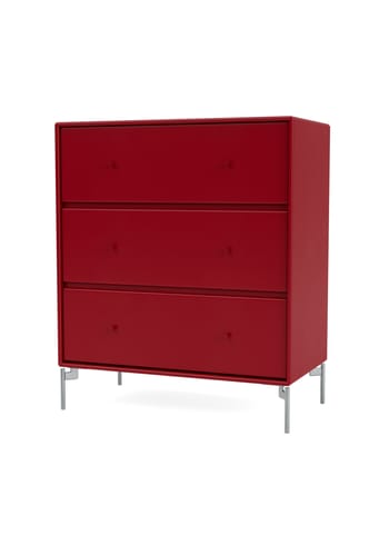 Montana - Commode - CARRY - With chrome legs - Beetroot