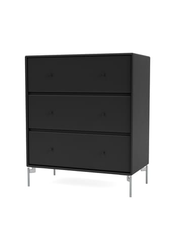 Montana - Dresser - CARRY - With chrome legs - Black