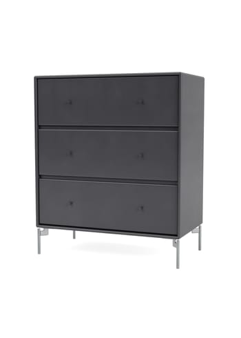 Montana - Commode - CARRY - With chrome legs - Coal