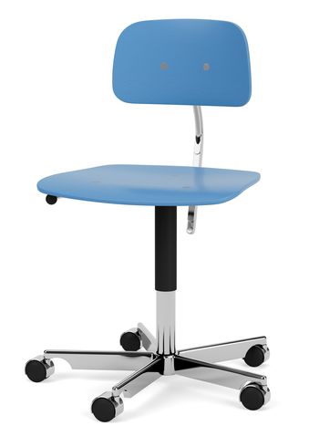 Montana - Office Chair - KEVI 2533 Office Chair - Azure / Polished Aluminium