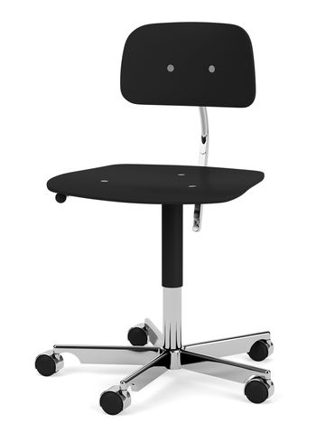 Montana - Office Chair - KEVI 2533 Office Chair - Black / Polished Aluminium