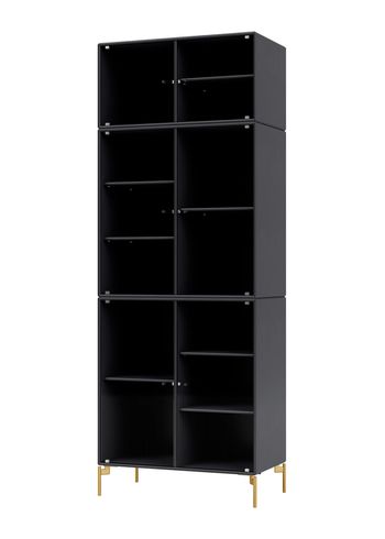 Montana - Display cabinet - Ripple IV - With Brass Legs - Anthracite