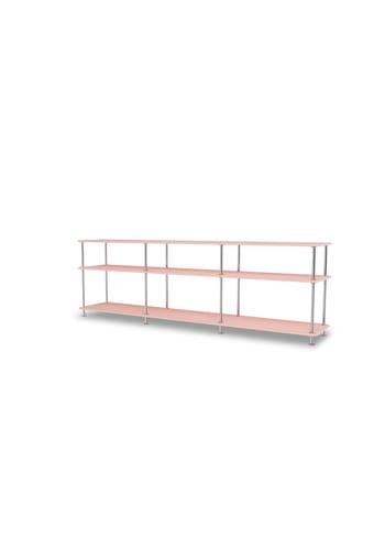 Montana - Shelving system - Montana Free 111222 - Frame: 44c-chrome - 167 Ruby