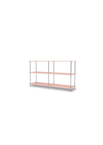 Montana - Shelving system - Montana Free 220000 - Frame: 44c Chrome - 167 Ruby