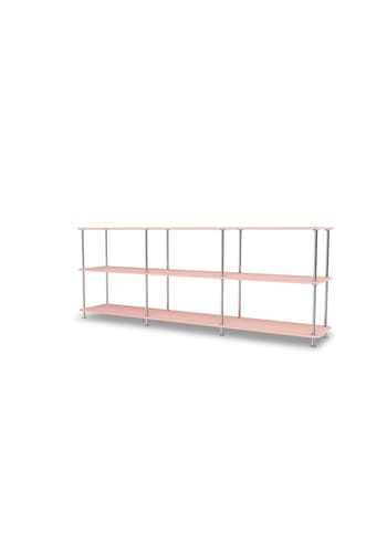 Montana - Shelving system - Montana Free 222000 - Frame: 44C Chrome - 167 Ruby