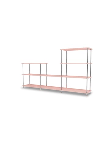 Montana - Shelving system - Montana Free 312000 - Frame: 44c Chrome - 167 Ruby