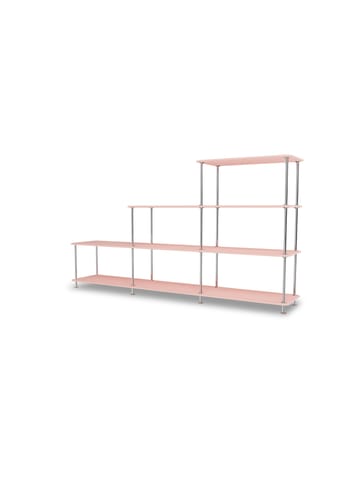 Montana - Shelving system - Montana Free 321000 - Frame: 44c Chrome - 167 Ruby