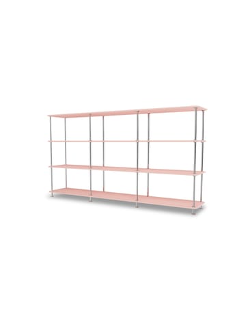 Montana - Shelving system - Montana Free 333000 - Frame: 44c Chrome - 167 Ruby