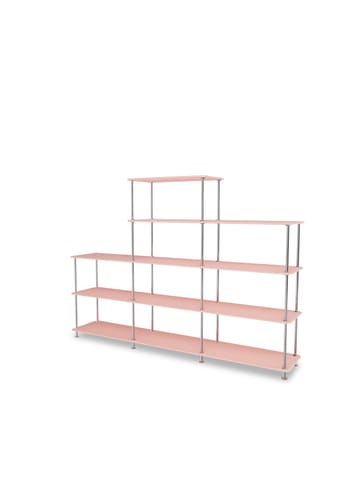 Montana - Shelving system - Montana Free 342000 - Frame: 44c Chrome - 167 Ruby