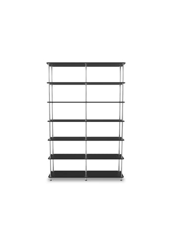 Montana - Shelving system - Montana Free 660000 - Frame: 44c-chrome - 207-Blackstructure