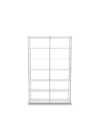 Montana - Sistema di scaffalature - Montana Free 660000 - Frame: 44c-chrome - 214-NewWhitestructure