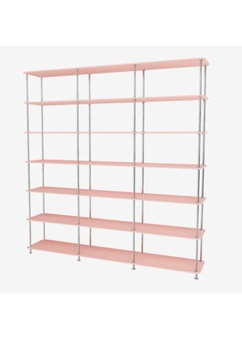 Montana - Shelving system - Montana Free 666000 - Frame: 44c-chrome - 167-Ruby