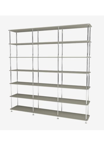 Montana - Sistema di scaffalature - Montana Free 666000 - Frame: 44c-chrome - 225-Fennelstructure