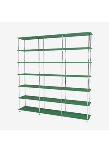 Montana - Sistema di scaffalature - Montana Free 666000 - Frame: 44c-chrome - 232-ParsleyStructure