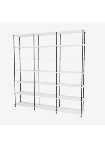 Montana - Sistema di scaffalature - Montana Free 666000 - Frame: Black - 214-NewWhitestructure