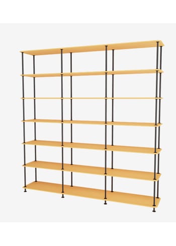 Montana - Shelving system - Montana Free 666000 - Frame: Black - 233-AcaciaStructure