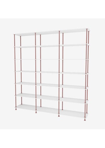 Montana - Sistema di scaffalature - Montana Free 666000 - Frame: Masala - 214-NewWhitestructure