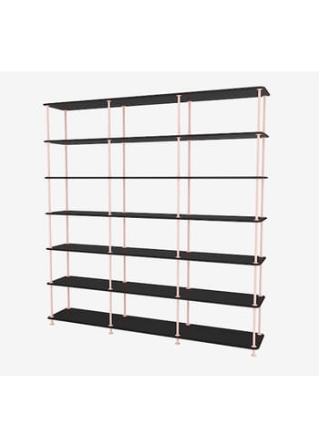 Montana - Shelving system - Montana Free 666000 - Frame: Ruby - 207-Blackstructure